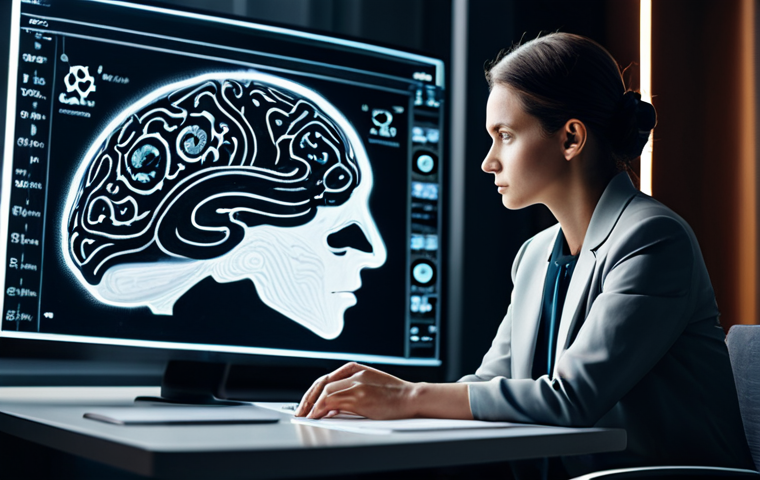 A professional, poised individual, fully clothed in modest, contemporary business attire, sits thoughtfully at a sleek desk in a sunlit, modern office. On the desk, a subtle, elegant holographic projection shows a blend of a human brain outline with intricate astrological symbols and planetary alignments, illustrating the synergy between psychology and celestial influence for self-understanding. The individual is looking at the projection with a contemplative expression, perfect anatomy, correct proportions, natural pose, well-formed hands. The background is blurred, conveying a sense of focus and deep thought. Professional photography, high detail, ethereal lighting, appropriate content, safe for work, professional dress, natural body proportions.